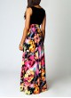 Women's  Large Floral Pattern Skirt  Maxi Dress 